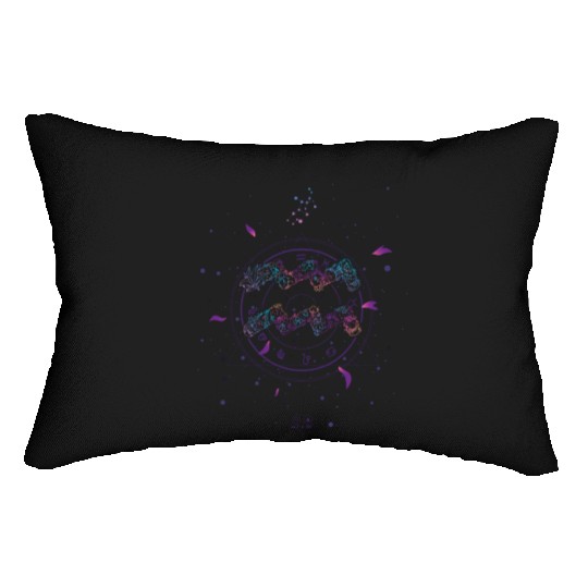 Aquarius Floral Zodiac Harmony Lumbar Pillows
