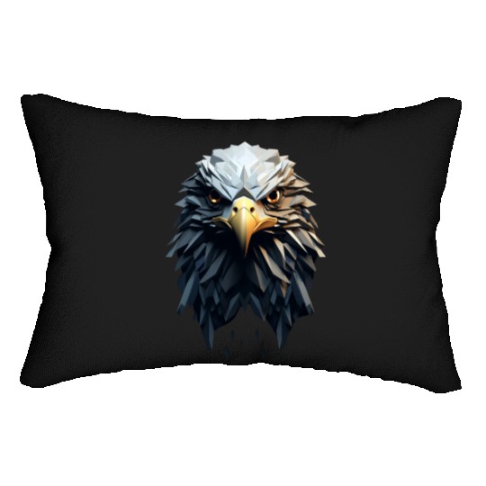 Geometric Eagle Animation Lumbar Pillows