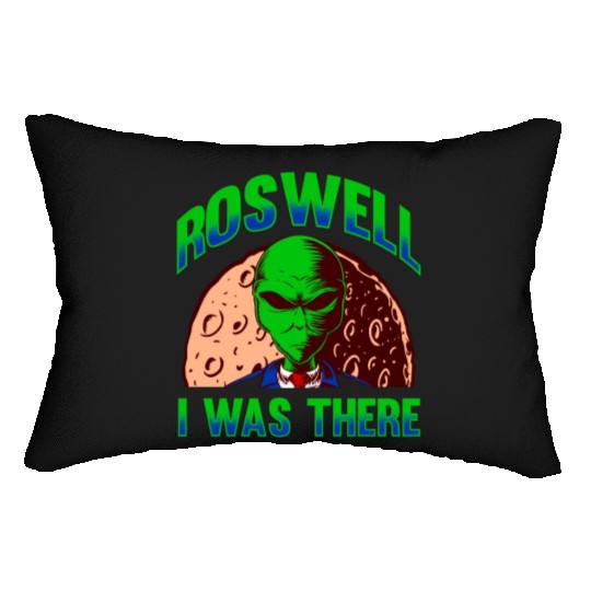 Alien, Aliens, UFO, UAP, Space Unknown Flight Lumbar Pillows
