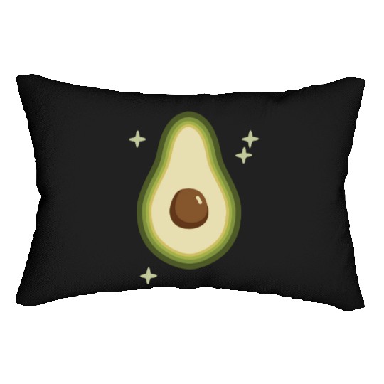 Avocado Green Stars Lumbar Pillows