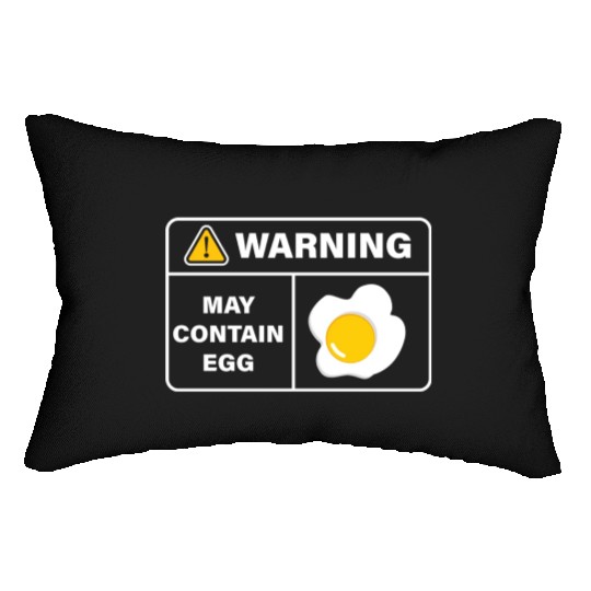 Fried Egg Lover Funny Foodie Lumbar Pillows