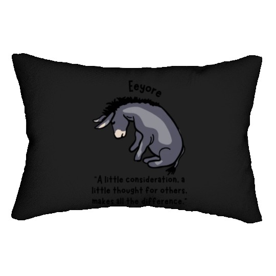 Eeyore Quote About Kindness Lumbar Pillows
