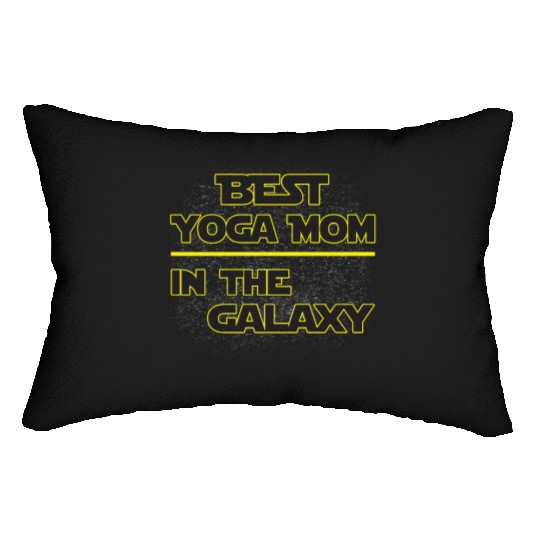 Best Yoga Mom In The Galaxy Mother's Day Gift Lumbar Pillows