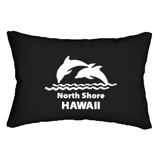 North Shore Hawaii Dolphins Souvenirs Gifts Lumbar Pillows