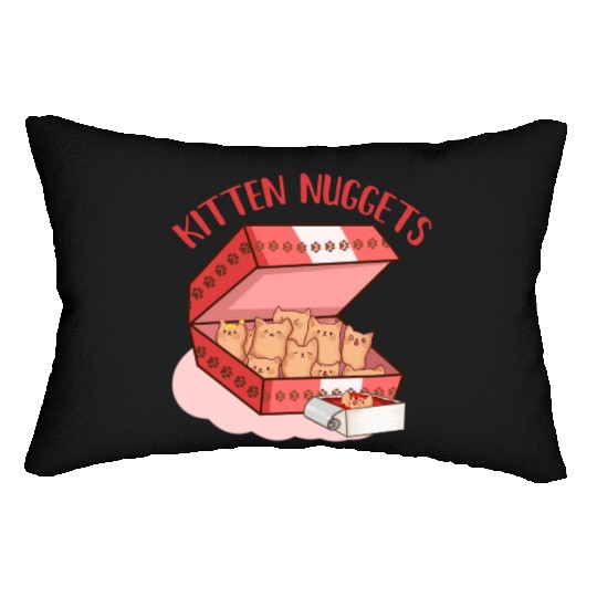 Funny Kittens as Chicken Nuggets, Cat Lover Lumbar Pillows
