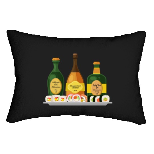 Nurse Lumbar Pillows, Dragon Spicy Tuna California Roll