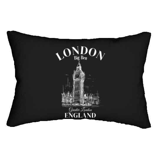 London Big Ben England Lumbar Pillows