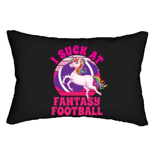 I Suck At Fantasy Football Lumbar Pillows