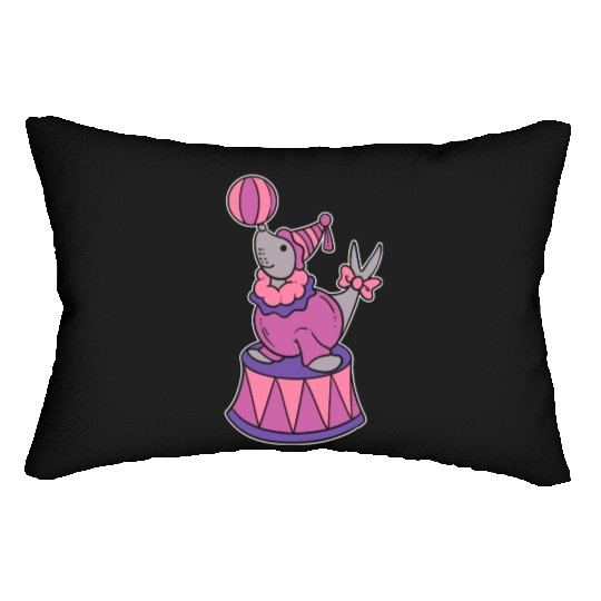 Circus Seal Animal Trainer Gift Lumbar Pillows