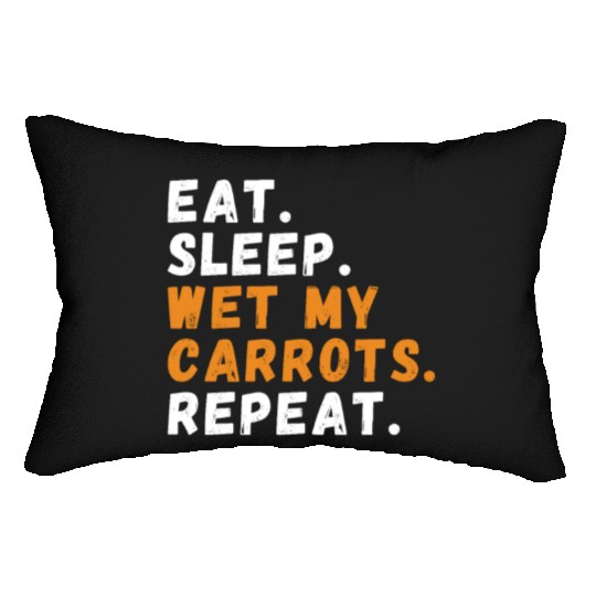 Funny Garden Humor Carrot Plant Garden Lumbar Pillows