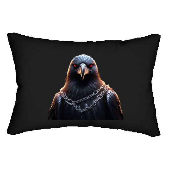 Eagle Caged Thunder: A Heavy Metal Eddie Lumbar Pillows