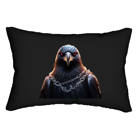 Eagle Caged Thunder: A Heavy Metal Eddie Lumbar Pillows