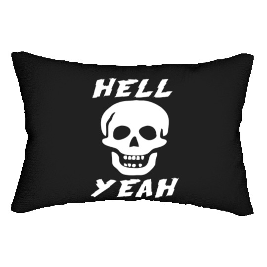 Stone Cold skull hell yeah Lumbar Pillows