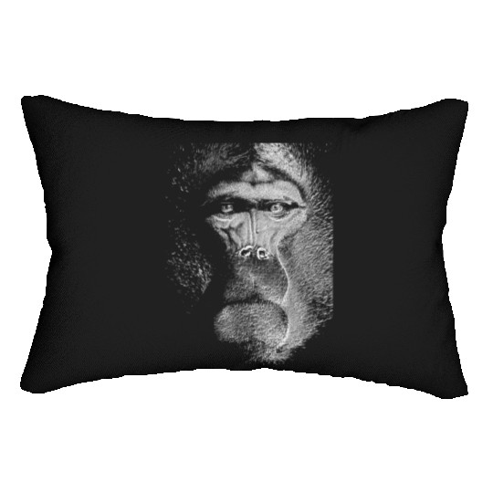 Ape Gorilla Monkey Primate Macaque Chimpanzee Lumbar Pillows