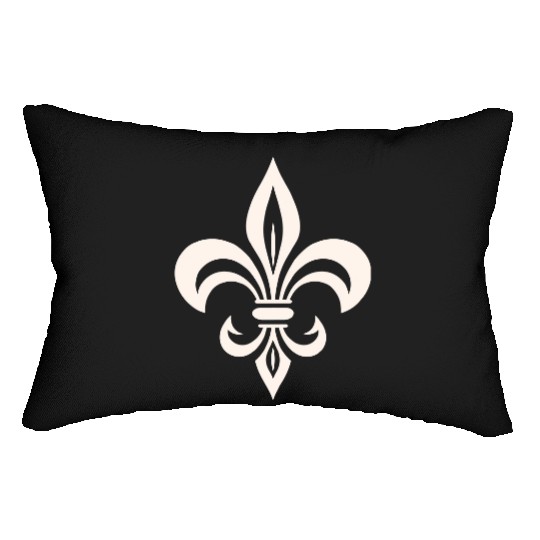 Simple French lily Logo Lumbar Pillows