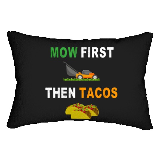 Lawn Mowing Taco Mower Grass Cutting Lumbar Pillows