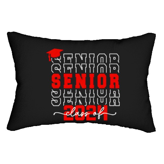 Senior 24 Class Of 2024 Back To School Graduation Lumbar Pillows