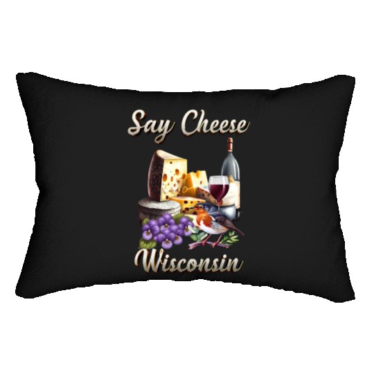 Say Cheese, Wisconsin Lumbar Pillows