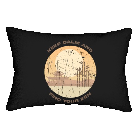 Keep calm and find your zen - Stress Lumbar Pillows