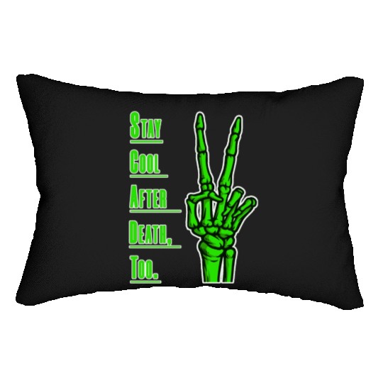 Cool Hand Skeleton Art. Lumbar Pillows