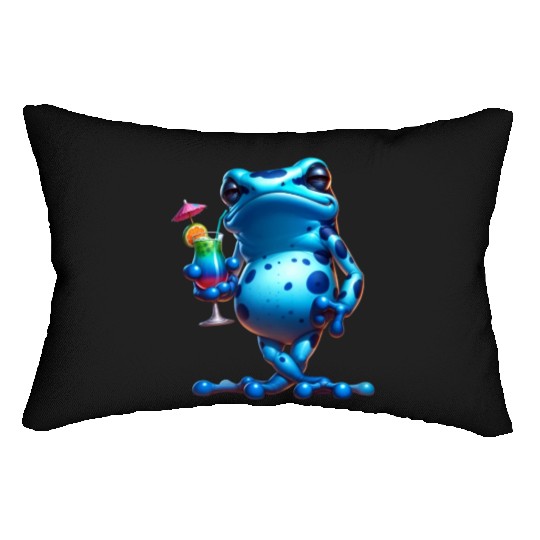 Poison dart frog Lumbar Pillows