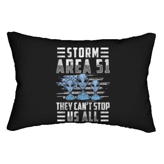 Aliens Area 51 Alien Astronaut Lumbar Pillows
