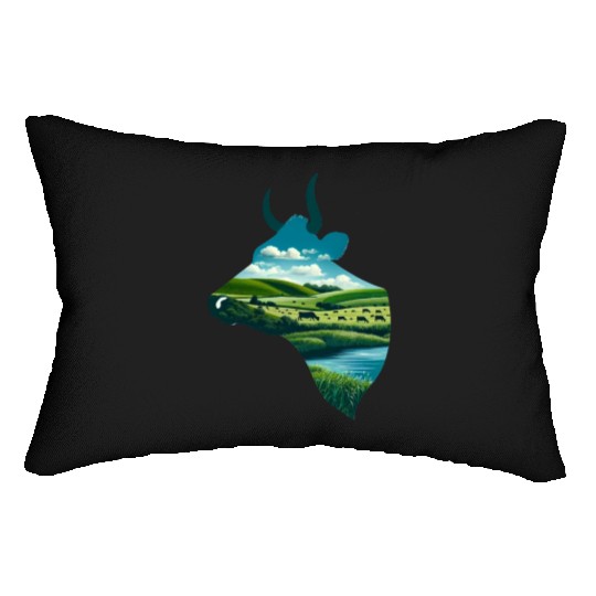 Nature in Cow Pattern Lumbar Pillows