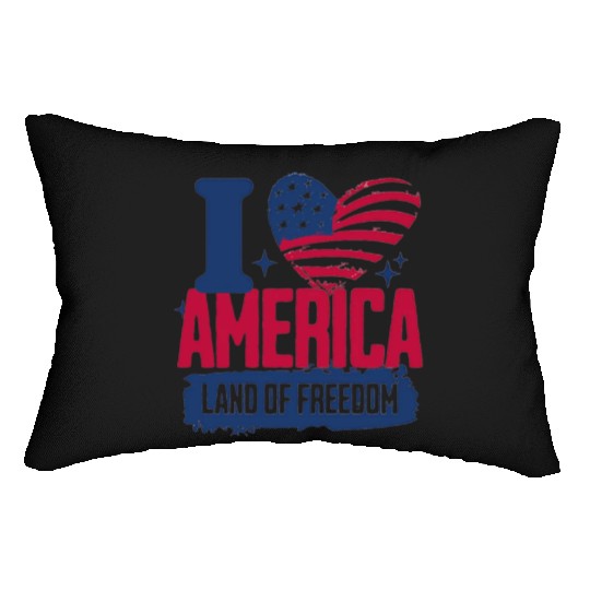 Clothing Apparel Lumbar Pillows i love america