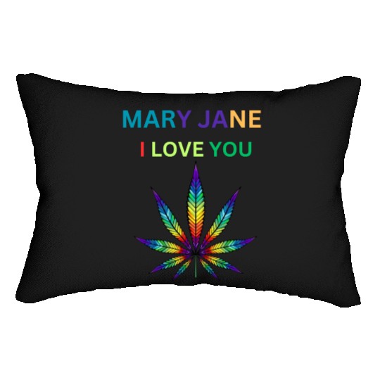 MARY JANE, Marijuana lover, Cannabis Lumbar Pillows