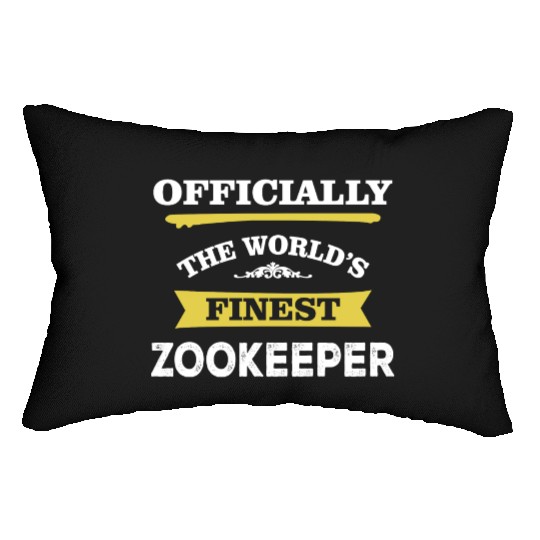 The World's Finest Zookeeper Lumbar Pillows