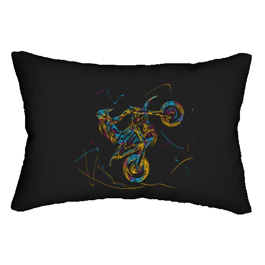 Dirt Bike Motocross Lumbar Pillows