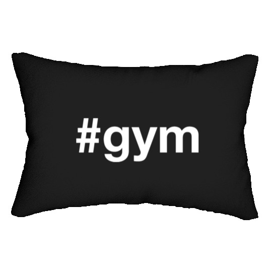 GYM Fitness Bodybuilding Hashtag Lumbar Pillows