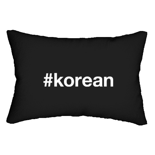KOREAN Korea Hashtag Lumbar Pillows