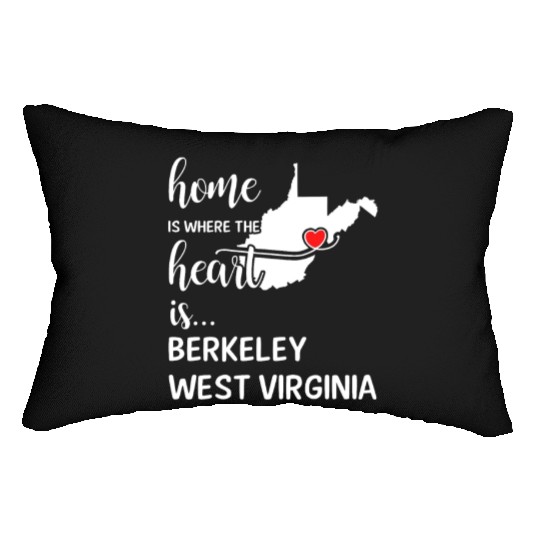 Berkeley County West Virginia Is Where My Heart Is Lumbar Pillows