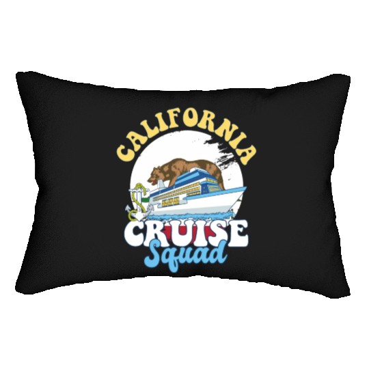 California Cruise Squad Family Vacation Trip Lumbar Pillows