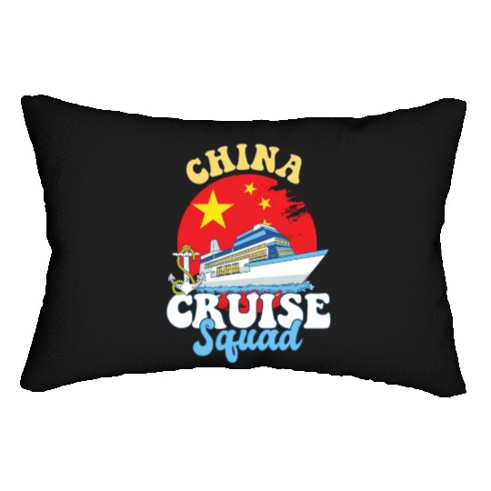 China Cruise Squad Family Vacation Trip Lumbar Pillows