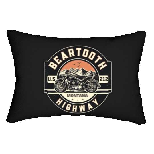 Beartooth Highway US 212 Lumbar Pillows