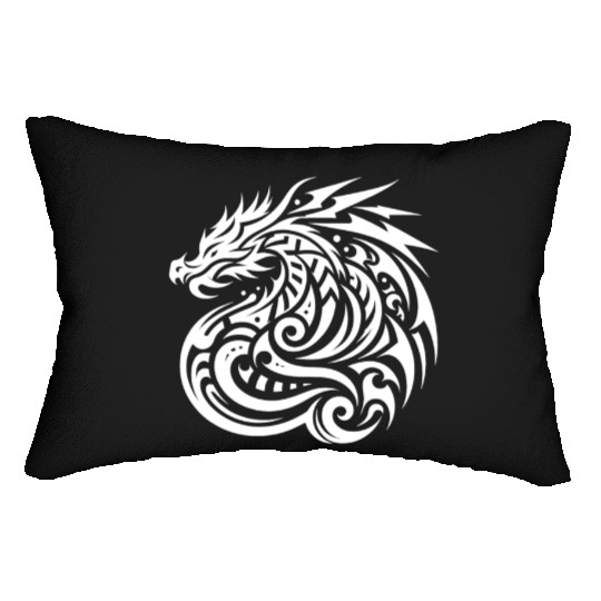 Dragon T Tattoo Artistic Symbol Design Lumbar Pillows