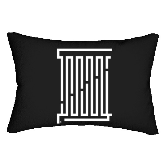 NATIONAL DRINKING STRAW DAY - Pixel Art Lumbar Pillows