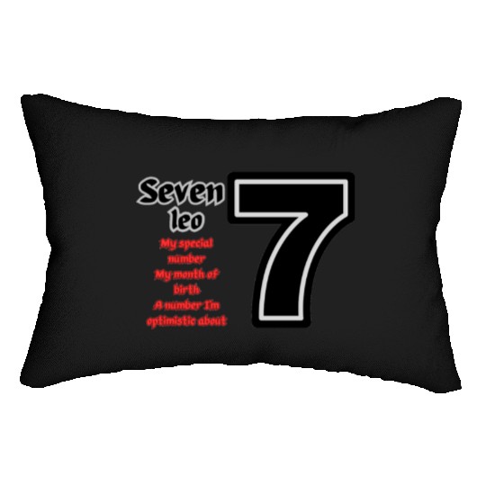 Seven design. As a birthday gift Lumbar Pillows