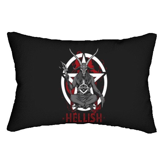 Hellish Satan Baphomet Lumbar Pillows