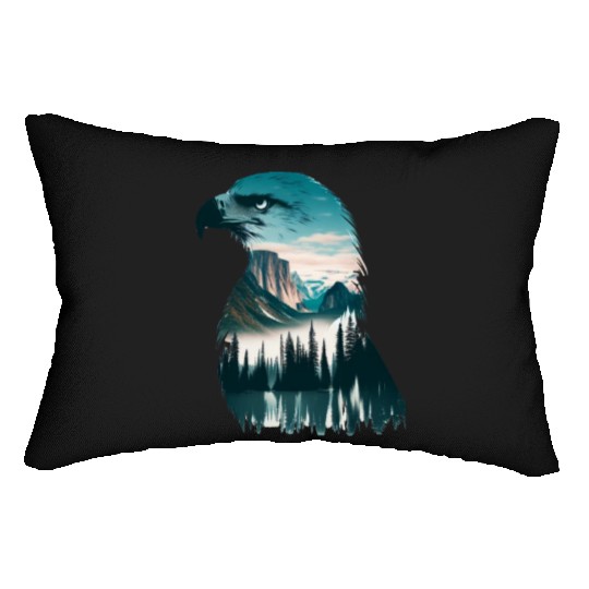 Nature in Eagle Pattern Lumbar Pillows