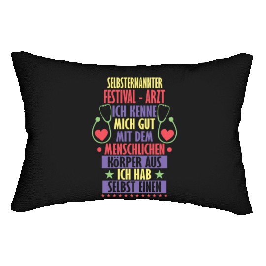 Festival doctor ambiguous irony saying Lumbar Pillows