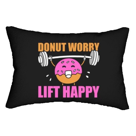 Fitness Donut Funny Donut Gym Lumbar Pillows