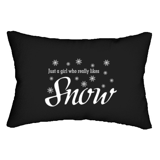 Snow Winter Snowflake Snowflakes Lumbar Pillows