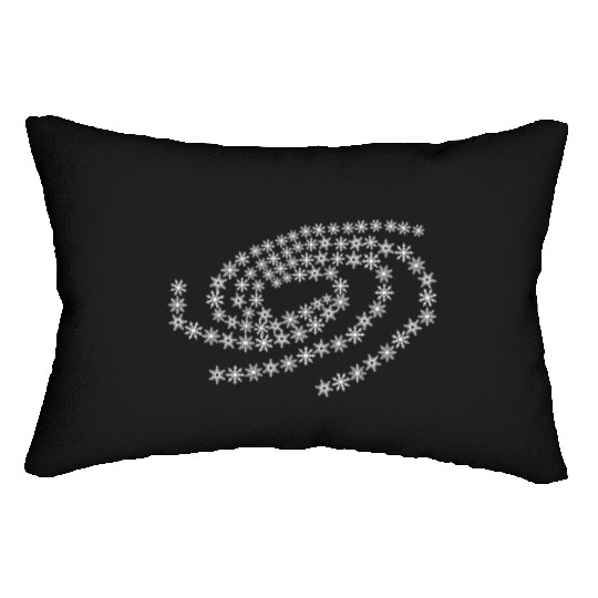 Snow Snowflakes Galaxy Winter Snowflake Lumbar Pillows