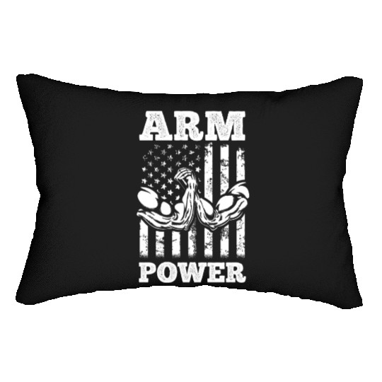 Arm Wrestling US Flag Arm Wrestler Arm Power Lumbar Pillows