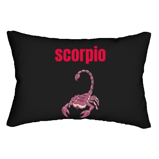 Scorpio Zodiac Sign, Astrology, Horoscope Lumbar Pillows
