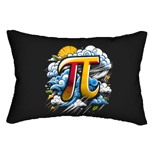 Funny Pi Day 2024 3,14 Pi Number Symbol Math Lumbar Pillows