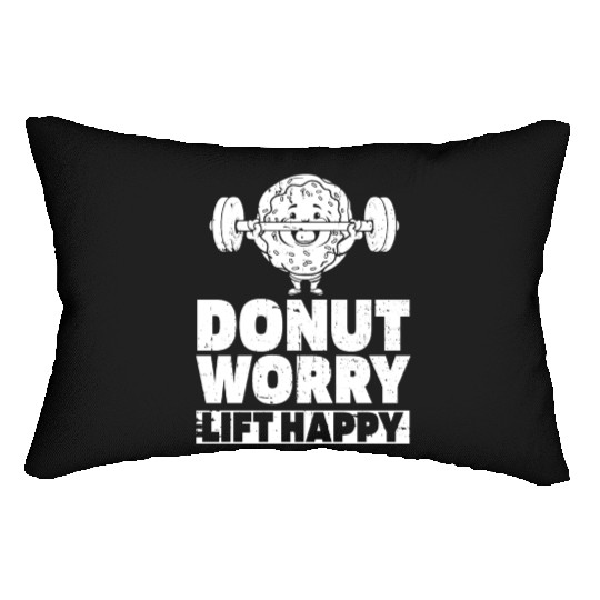 Fitness Donut Funny Donut Gym Lumbar Pillows
